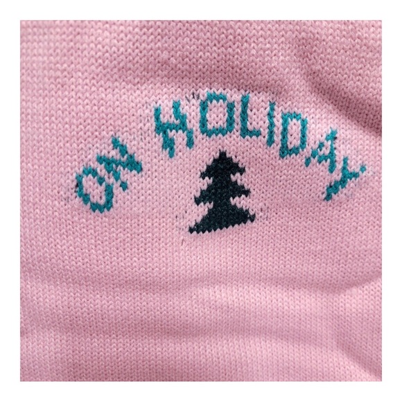 Women's "On Holiday" Sweater Pants in Pink.🎄NWT! - Picture 4 of 8